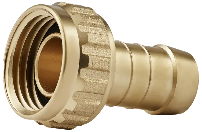Slangeforskruning 1/2" x 1/2" - messing