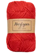 Akrylgarn 50 g röd
