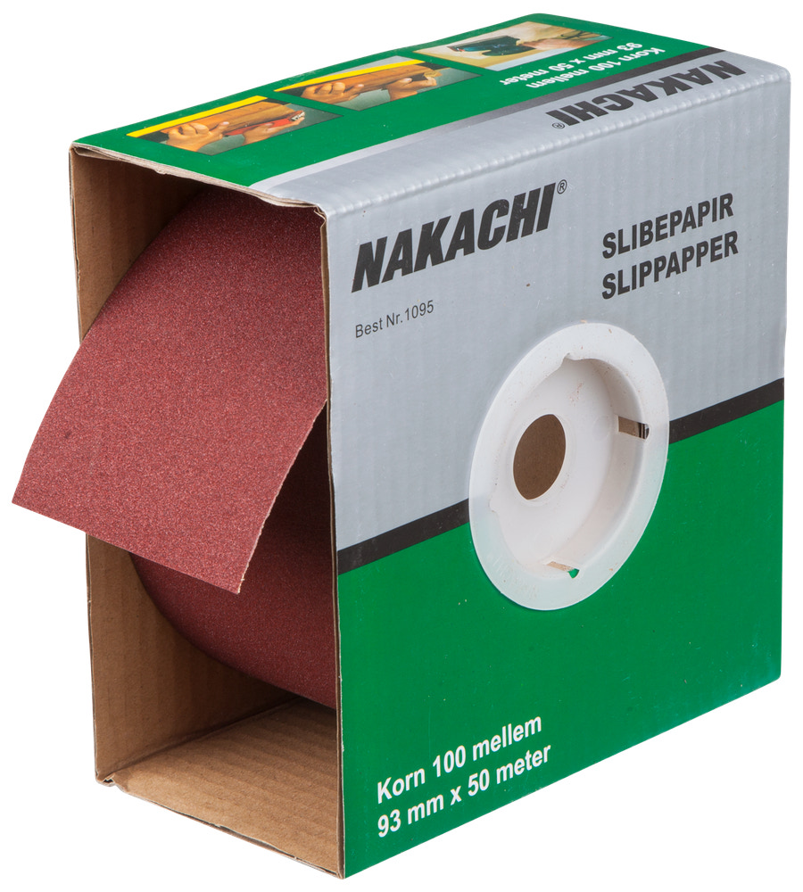 Nakachi Slibepapir 93 mm x 50 m K100