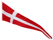 Dannebrogsstander 50 x 200 cm