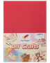 Ever Bright DIY Crafts-kit med rött omslag, dekorerat med illustrationer av konstmaterial, färgpennor, papper och en nalle, perfekt för kreativa pysselprojekt.
