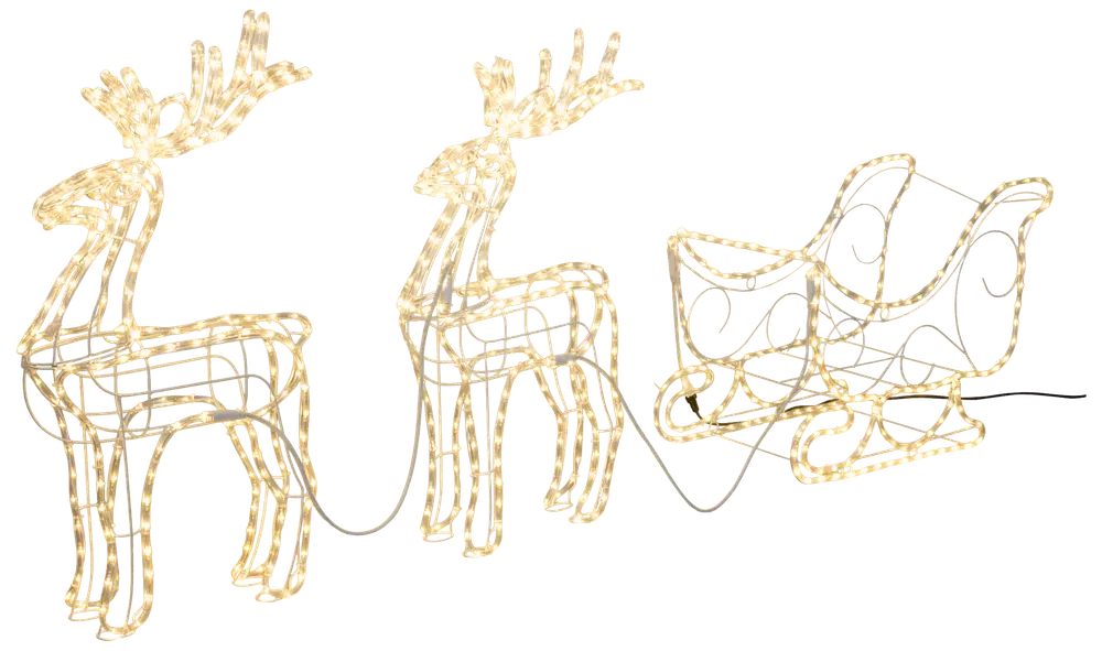 Pro Ren med släde Varmvit