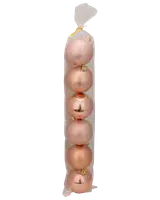  Julgranskulor Ø7 cm 6-pack - Roséguld