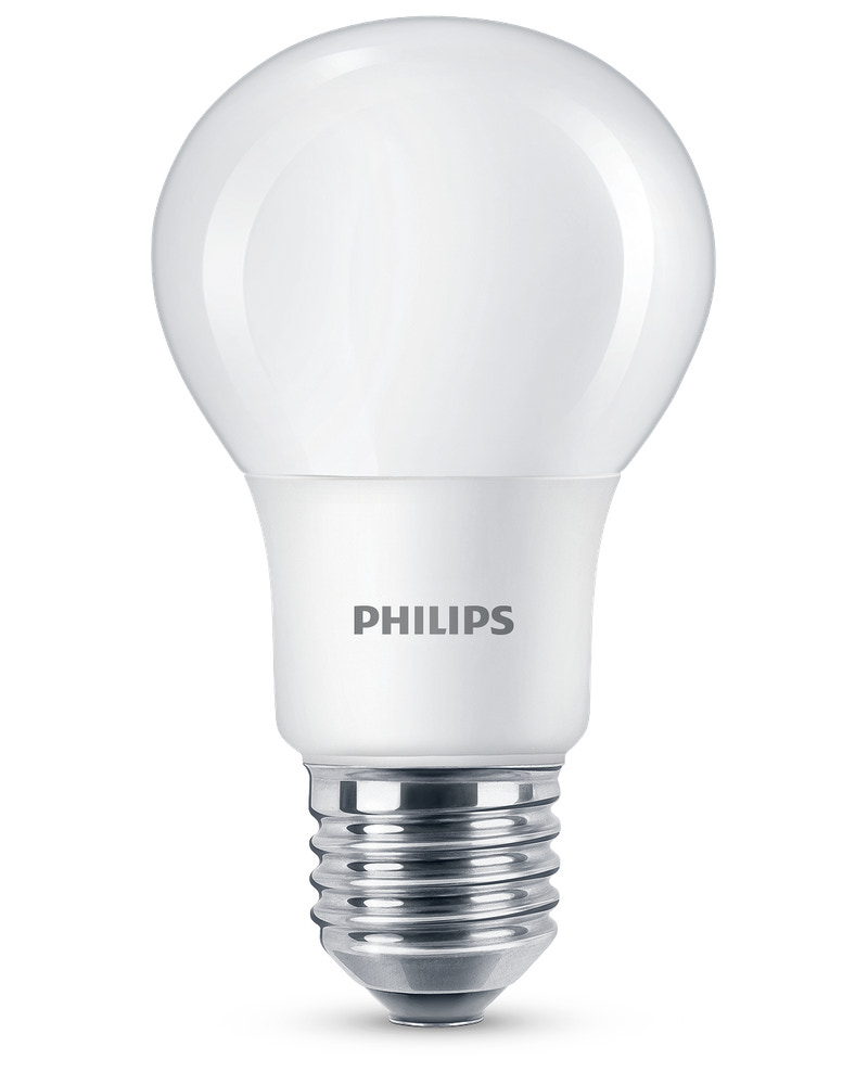 PHILIPS Pære 5,5W E27 A60 2-pak