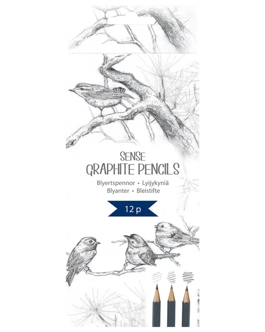 SENSE GRAFITPENNOR 12-PACK