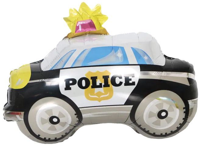 Folieballon 50 cm - Politibil
