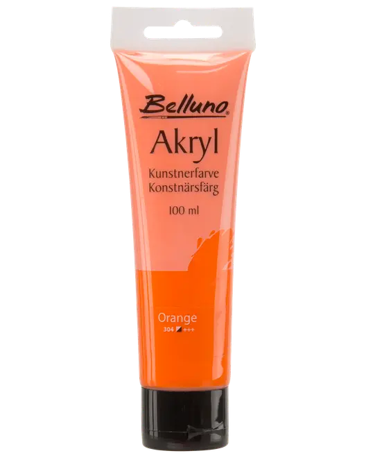 Akrylfärg orange 100 ml