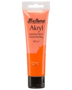 Akrylfärg orange 100 ml