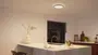 Moderne rund LED-loftlampe med slankt, fladt design. Giver blødt, jævnt lys, ideel til køkken eller stue. Mat hvid finish passer til moderne indretning.