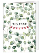 Kort 11 x 17 cm - Eucalyptus og flag