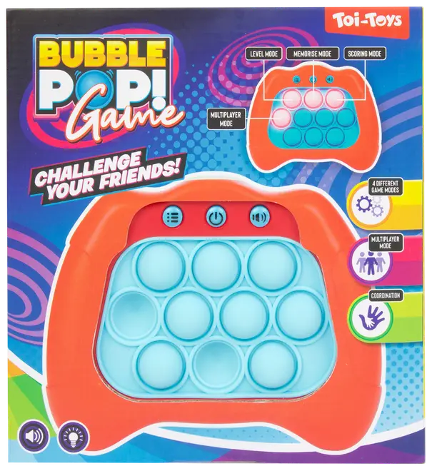 Bubble pop reaktionsspil - assorterede farver