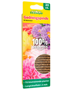 ECOstyle Gødningspinde blomster 30-pak