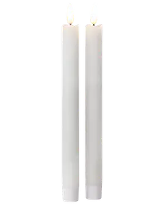 LED-stearinljus 3D-flamma H.25 cm 2-pack