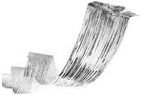 Glittergirlanger till taket - silver