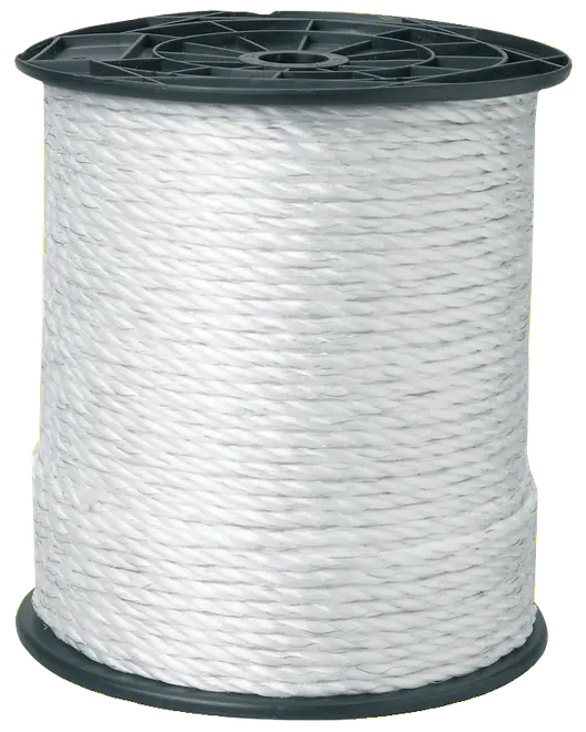 Hegnstråd 6 mm 200 m - hvid