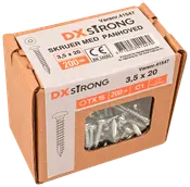 Träskruv kullrig 3,5 x 20 mm TX15 200 st.