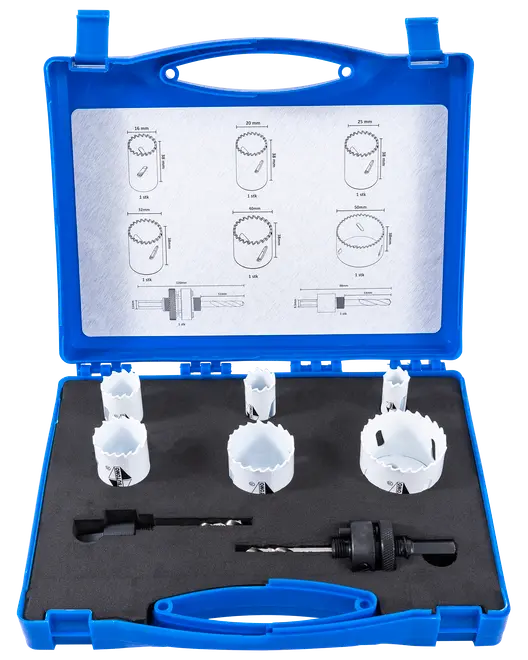 Mitsutomo Hålsåg M42 kobolt Ø16-50 mm - 8 delar