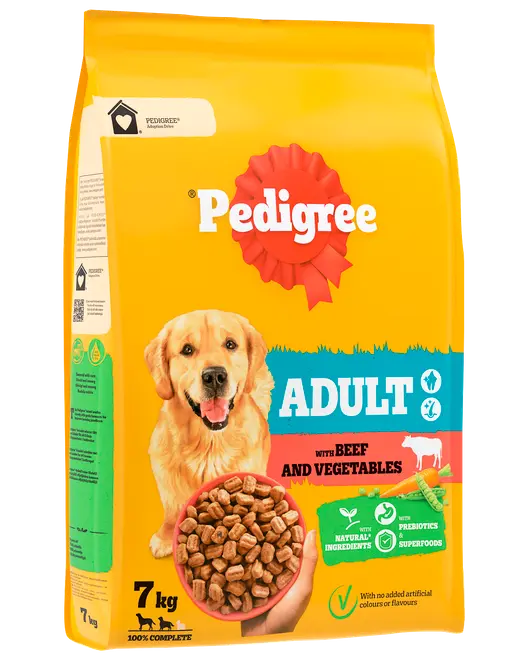 Pedigree Vital Adult med nötkött och grönsaker 7 kg