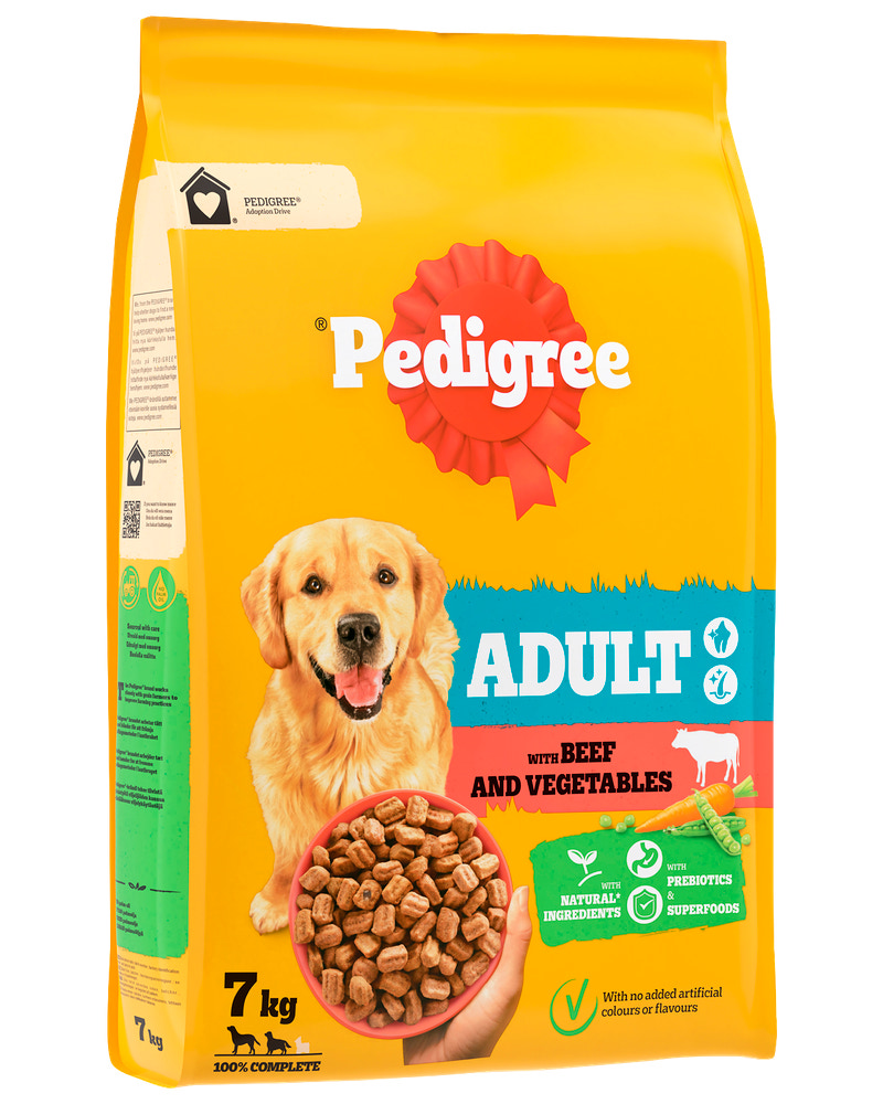 Pedigree Vital Adult med okse og grøntsager 7 kg