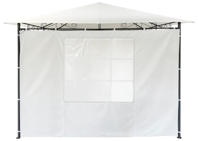 Sidovägg med fönster Vit