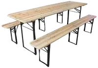 Bord og bænkesæt L. 217 cm