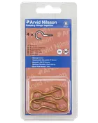 Øjekrog messing lille 4-pak