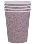 Papkrus 250 ml 4-pak - Blomsterprint