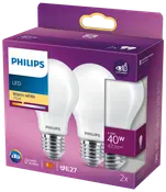PHILIPS normallampa 5W E27 A60 2-pack