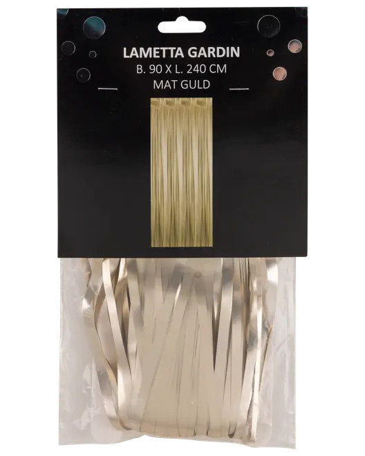 Lametta gardin - guld