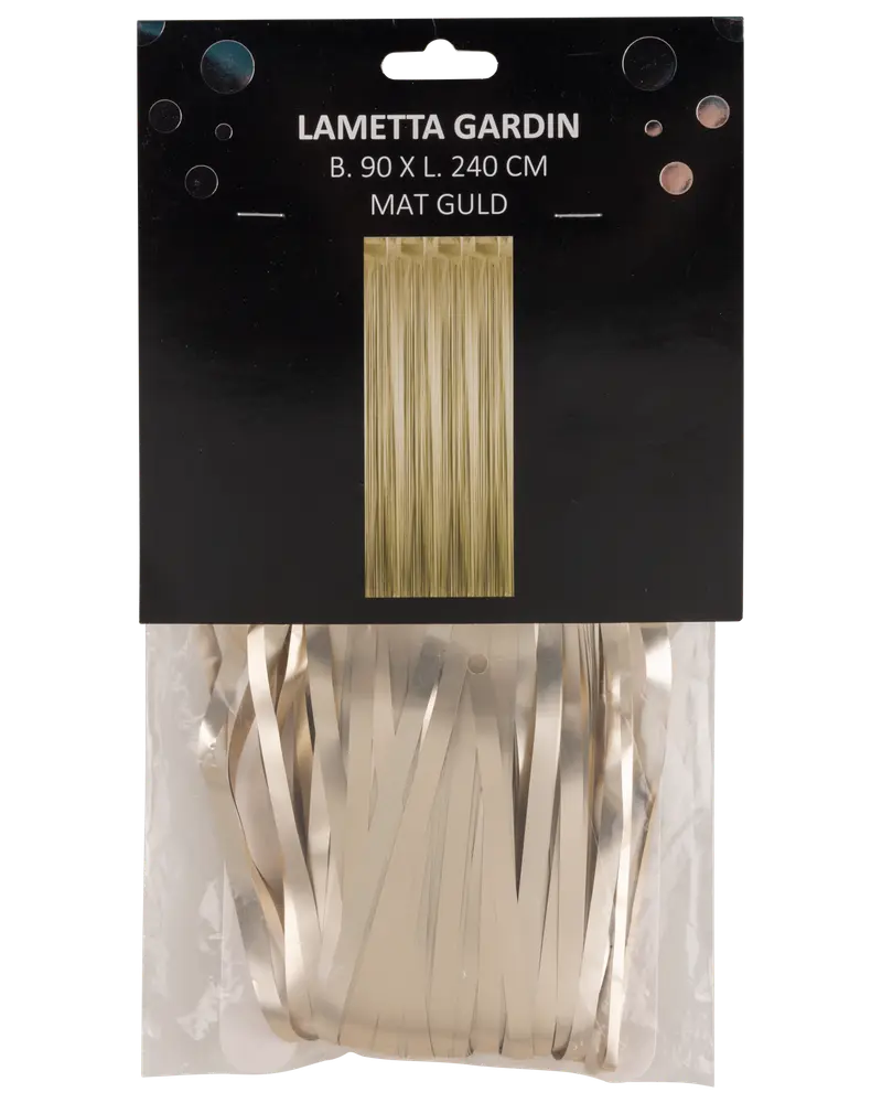 Glitterdraperi - guld