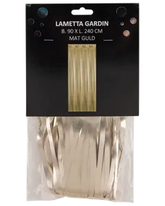 Glitterdraperi - guld