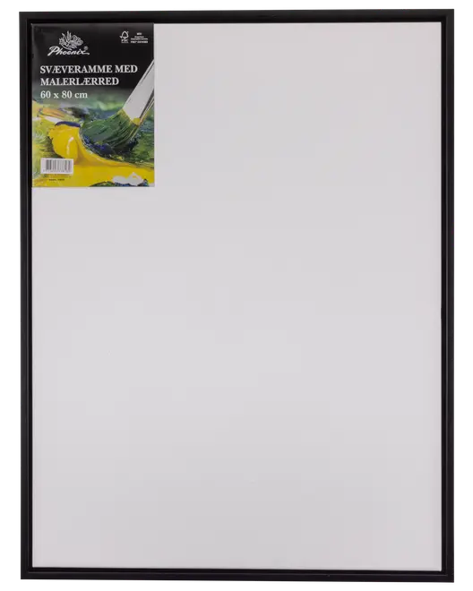 Svävarram Målarduk 80X60 Svart