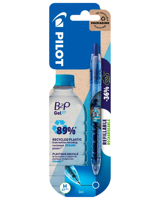 Pilot B-2P Gel-pen 0,7 mm - blå