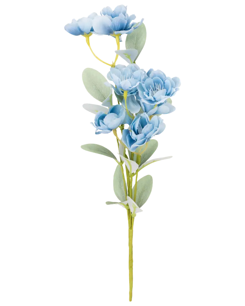 Blomst kunstig 30 cm - blå