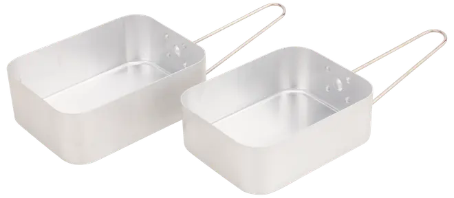 Camping kasserollesæt aluminium 2 dele 