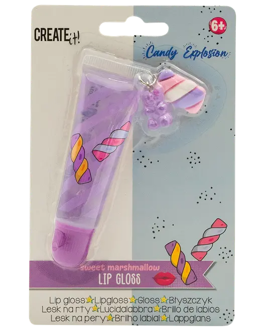 CREATEit Lipgloss Candy med charm - assorterede varianter
