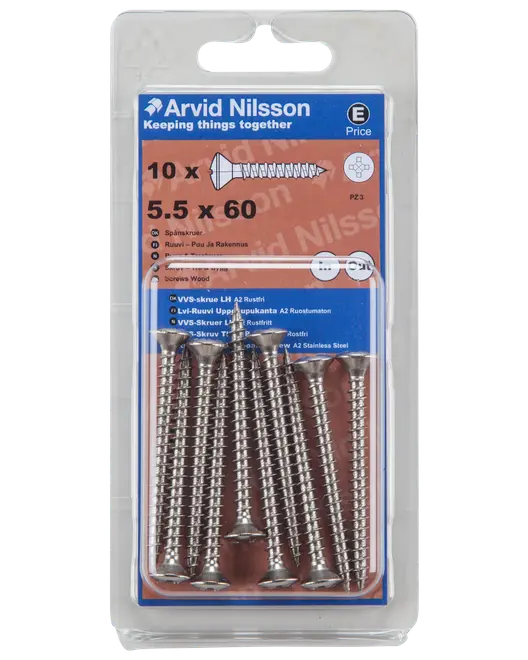 VVS skruv TKFX 5,5x60 10 st