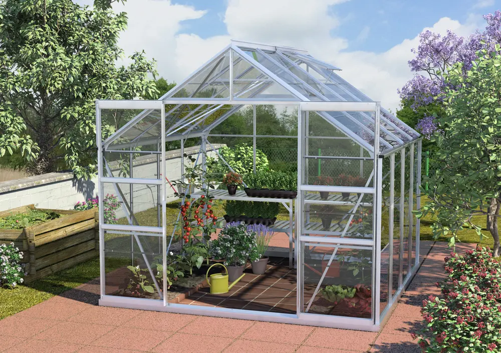 Växthus Mars 6700 alu/glas