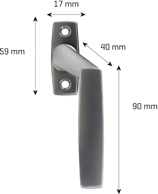 Fönsterhandtag Matt - Höger