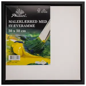 Svävarram målarduk 30x30 cm svart