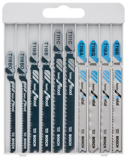 Stiksavsklinge træ/metal 10 dele