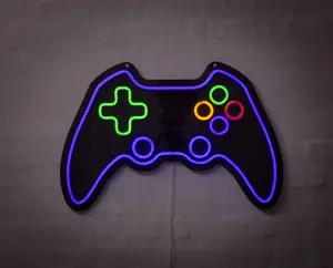 Neonskylt Gamepad H. 40 x B 60 cm