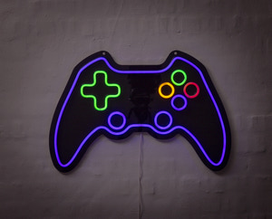 BRIGHT DESIGN Neonskilt Gamepad H. 40 x B. 60 cm