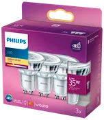 PHILIPS Reflektorlampa 3,5W GU10 3-pack
