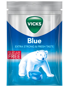 Vicks Blue sukkerfri 72 g