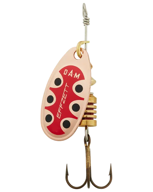 D.A.M. spinnare nr 2 4 g Copper Black Dot