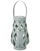 Solcellslanterna 26 cm grön