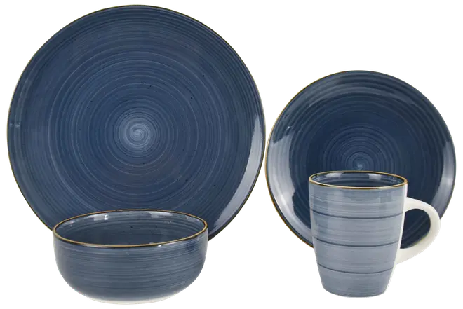 Servicesæt 16 dele - blå