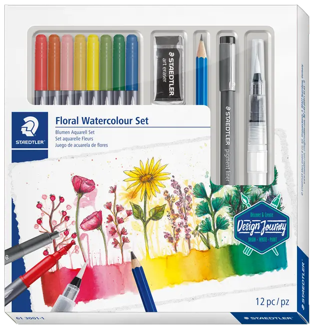 Staedtler Design Journey Vandfarvesæt - 12 dele
