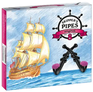 Skipper’s Pipes lakridspiber – Original 8-pak